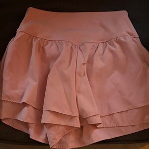Yogalicious Peach Layered Skorts